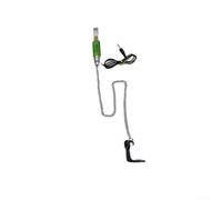 Juego de alarmas de mordida con iluminación LED con 4 bobinas para pesca de carpa, sistema indicador de clip de línea ajustable, no requiere batería, equipo de pesca nocturna, multicolor (verde)