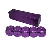 Juego de aleación de aluminio colorido surtido para juegos de mesa, actividades, fiesta temática, juguetes, regalos, 6 colores (paquete de 5)