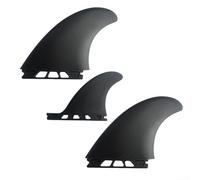Juego de aletas de doble pestaña para tabla de surf, 3 piezas para diseño FCS2 con núcleo de fibra de vidrio y ABS, ideal para deportes acuáticos (tipo 3)