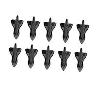 Juego de Aletas empenaje para Parachoques Techo Coche Estilo tiburón, Ajuste 10 Piezas, Cola Aleta Decorativa Fibra Carbono Abs