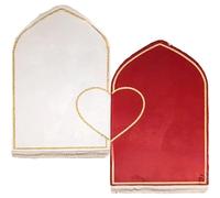 Juego de alfombras de oración islámica para parejas, alfombrillas de oración musulmana con patrón de corazón para hombres y mujeres, regalo islámico perfecto para Ramadán, Eid, tapete de oración del