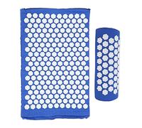 Juego de Alfombrilla Y Almohada de Acupresión, Almohadilla de Acupresión con Esponja Médica de Alta Elasticidad, Alfombrilla de Masaje de Acupresión de Fácil Limpieza para Relajación(Azul real)