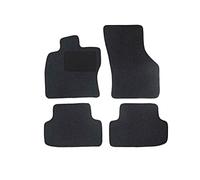 Juego de Alfombrillas Compatible para Ford Fiesta, Tipo JA, JB (año de construcción 1999-2002), Hit Anthrazit | 4 uds. | Borde Negro