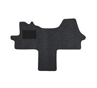Juego de Alfombrillas Compatible para Ford Transit, Tipo F Handbremse Links Vom Fahrer (año de construcción 2006-2014), Hit Anthrazit | 1 uds. | Borde Plata