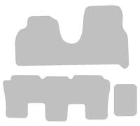 Juego de Alfombrillas Compatible para Peugeot 807, Tipo E, EB (año de construcción 2002-2014), Dura Graphit | Tamaño Especial | Borde Beige