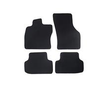 Juego de Alfombrillas Compatible para Seat Marbella, Tipo 28, 028A (año de construcción 1986-1998), Hit Schwarz | 4 uds. | Borde Rojo