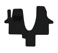 Juego de Alfombrillas Compatible para VW California T6, Tipo SGC, SGG, SHC (año de construcción 2019-2024), Hit Schwarz | 1 uds. | Borde Negro