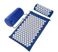 Juego de alfombrillas de acupresión, almohada de masaje de puntos de acupuntura, alivia el dolor de cuello y espalda, relajación muscular y reducción del estrés, alivio de la ciática, adecuado para