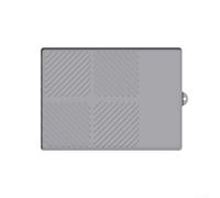 Juego de alfombrillas de barbacoa de silicona con función de drenaje, almohadillas aislantes del calor para superficies de cocina durante la cocción y preparación de alimentos (gris-C)