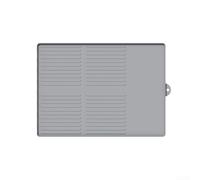 Juego de alfombrillas de silicona para barbacoa con función de drenaje, protectores y aislantes del calor para la preparación de alimentos de cocina (gris-D)