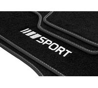Juego de alfombrillas deportivas de terciopelo para Mercedes-Benz CLK W209 (2002-2009), 4 piezas, ajuste perfecto
