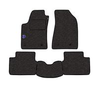 Juego de Alfombrillas Fabricado para Fiat Grande Punto del año 2005 al 2012 en moqueta automotriz Fabricada en Italia Gris con Logotipo
