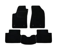 Juego de Alfombrillas Fabricado para Peugeot 108 Desde el año 2014 en adelante en moqueta automotriz. Fabricado en Italia con Negro