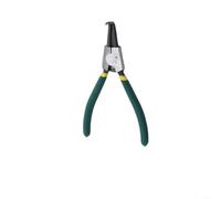 Juego de alicates circulares de 7 pulgadas con puntas rectas y dobladas de punta larga, removedor de anillos internos y externos para reparaciones automotrices y mecánicas (exterior doblado)