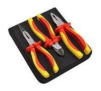 Juego de alicates con bolsa FAIPLVDESET VDE (3 unidades), de Faithfull Tools