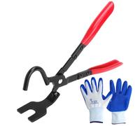 Juego de alicates de goma de escape para coche, herramienta especial para quitar el soporte de escape, gancho silenciador, suspensión de goma, herramienta de desmontaje con guante para reparación de