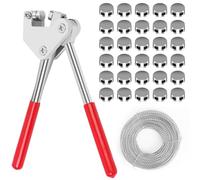 Juego de Alicates de Sellado 165 mm Alicates para Sellar 130 Precintos de Plomo (8 10mm) y 40M Hilos de Sellado para Contadores de Agua Apparecchiature