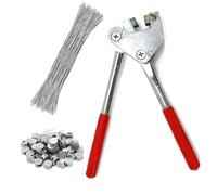 Juego de Alicates de Sellado, 165 mm Herramienta de Sellado de Seguridad, con 80 Precintos de Plomo, 80 Alambres de Precinto para Contadores de Agua