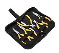 Juego de alicates para joyería, Duradero, 5 Piezas, Juego de Herramientas Profesionales para alicates de joyería, Juego de Cuentas Redondas con Punta doblada, Bricolaje y Kit de alicates para Hacer