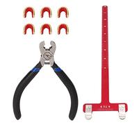 Juego de Alicates para Medir Puntos de Hebilla con Material de Aleación de Aluminio Duradero, Adecuado para Medir la de la Sarta de Tuberías (Rojo)