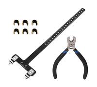 Juego de Alicates para Puntos de Culatín de Compuesto Instalación Eficiente de Hebilla para Entusiastas del Tiro con Material Ligero de Aleación de Aluminio (Conjunto Negro)