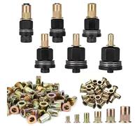 Juego de alicates para tuercas de remache de 186 piezas, juego de alicates de remache para tuercas de remache, juego de herramientas de alicates de remache M3 M4 M5 M6 M8 M10, para herramienta de