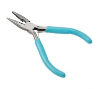 Juego de alicates pequeños, herramientas de reparación de joyas de acero inoxidable para cuentas y manualidades, punta redonda, punta de aguja, opciones dobladas diagonales (borde de cinturón dentado)