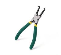 Juego de alicates profesionales para anillos circulares, 7 pulgadas de largo, punta recta, doblada, interior y exterior, removedor de anillos de retención para uso automotriz y mecánico (doblado