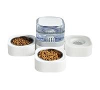 Juego De Alimentación Para Mascotas: Tanque De Agua, Estación De Nutrición Resistente Al Desorden, Grupo De Metal Desmontable | Equipo De Organización De Suministro A