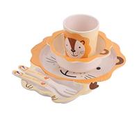 Juego de Alimentación para Niños, Juego de Platos para Niños, Agarre Cómodo, Apto para Lavavajillas, Ligero, Antideslizante para Exteriores