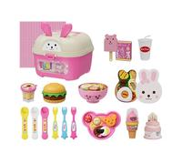 Juego de Alimentación,Set Educativo de Comida de Imitación para Juego Simbólico - Alimentar a Mascotas o Muñecos con Accesorios de Cocina,para Niños en Guardería, Aula, Centro de Cuidado