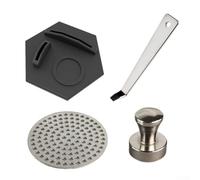 Juego de almacenamiento de herramientas de café con filtros de café reutilizables para máquinas de espresso, diseñado para mayor comodidad, durabilidad y optimización del sabor (51 mm)