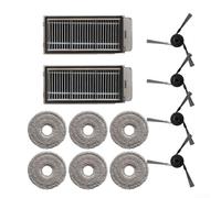 Juego de almohadilla de filtro de repuesto y cepillo lateral para robot de limpieza Dreame ForX50 Ultra Complete ForX50 Ultra L50 Ultra ForX50 Master