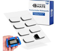Juego de almohadillas adhesivas de repuesto, 8 piezas, compatible con el disco de aparcamiento Parking Guard V0, adhesivo especial de doble cara para cristal, adhesivo para disco de aparcamiento