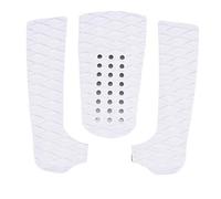 Juego de almohadillas antideslizantes para tabla de surf de EVA, almohadilla para los pies de tabla de surf antideslizante, almohadilla de tracción ligera de espuma de EVA con (Blanca)