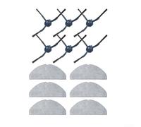 Juego de almohadillas de limpieza y cepillos para Eufy para G50 para | 6 cepillos laterales, 6 toallitas, compatible para l60 l50 para g50, fácil montaje, limpieza profunda de las esquinas