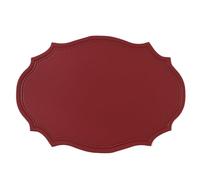 Juego de Almohadillas de Mesa de PVC, Almohadillas de Mesa Impermeables y Resistentes al Aceite en la Cocina Moderna (Juego Rojo de 8 Piezas)