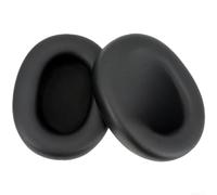 Juego de almohadillas de piel de proteína de repuesto para auriculares JBL Tour One para auriculares M3 que soportan un sellado acústico constante y estabilidad de ajuste (negro)