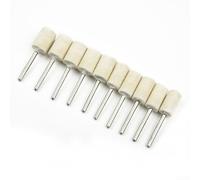 Juego de almohadillas de pulido de fieltro de 25 piezas para herramientas rotativas adecuadas para detalles finos y acabado de muebles