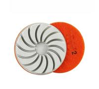 Juego de almohadillas de pulido de suelo de hormigón de 3 pasos de 100 mm para molienda húmeda y seca de granito, mármol y terrazo