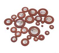 Juego de almohadillas de repuesto para saxofón alto tenor y tweeter, incluyendo varios tamaños para protección de llaves y mantenimiento de reparación paquete de herramientas (almohadilla de cuero