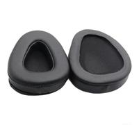 Juego de almohadillas para auriculares Skullcandy Aviator 1 y 2, almohadillas de tela de malla para mayor comodidad, color marrón, 2 piezas (negro)