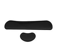 Juego de almohadillas para reposamuñecas con teclado, espuma viscoelástica antideslizante Juego de almohadillas para teclado para mouse Fácil escritura y alivio de dolor en la mano y síndrome del túne