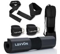 Juego de almohadillas para sentadillas, almohadilla de empuje de cadera, acolchado de espuma extra gruesa para soporte de cuello y hombro, accesorios de equipo de entrenamiento de fuerza, gimnasio