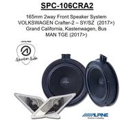 Altavoz Alpine SPC-106CRA2 compatible con VW Crafter 2 Panel Van 2017 ->