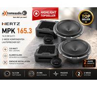 Hertz MPK 165.3 Mille 2 vías sistema de altavoces de gama alta 220 vatios