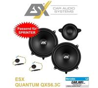 ESX QXS6.3C Sistema De Altavoces Centerspeaker Compatible Para Mercedes Sprinter