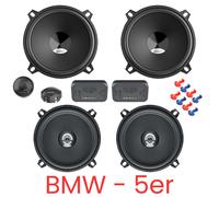 Juego de altavoces Hertz DSK 130.3 y DCX 130.3 cajas compatibles para BMW Ser...