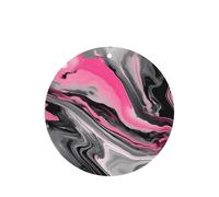 Juego de ambientador artístico para colgar de color gris mármol abstracto, tarjetas de fragancia de lavanda redondas para interiores de automóviles, paquete de 10/24 tarjetas