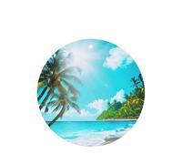 Juego de ambientador colgante con temática de playa tropical oceánica, tarjetas redondas de fragancia de lavanda para interior de automóviles, paquete de 10/24 tarjetas